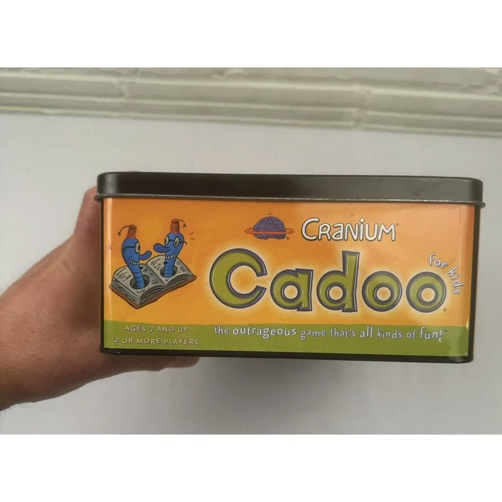 LUNCHBOX TIN CADOO‎ BOARD GAME - Cranium For Kids Complete - EXC SHAPE, 100%
